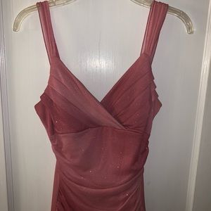 Pink Glitter Prom Dress